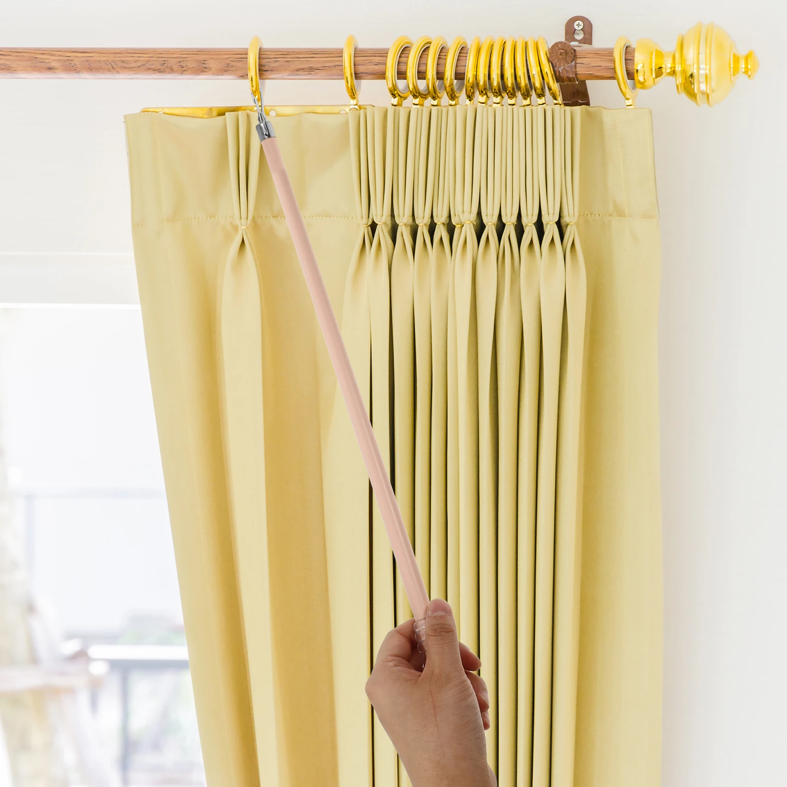 

Curtain Rod Blinds Replacement Rods Push and Pull Curtains Aluminum Alloy Parts