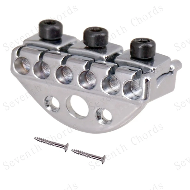 A Headless Guitar Locking Nut Replacement Parts Chrome Golden Black For Choose Length 42mm Musical Instrument Accessories