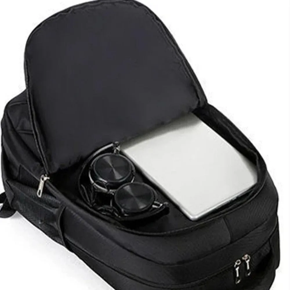 Multifunctional Business Notebook Backpack Large Capacity Waterproof Men's Backbag with USB Charging Port Wear-resistant