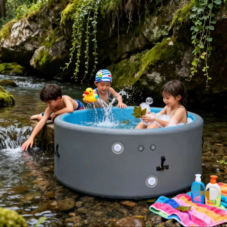 

Custom Size PVC Inflatable Pool Durable Backyard Family Swimming Pool