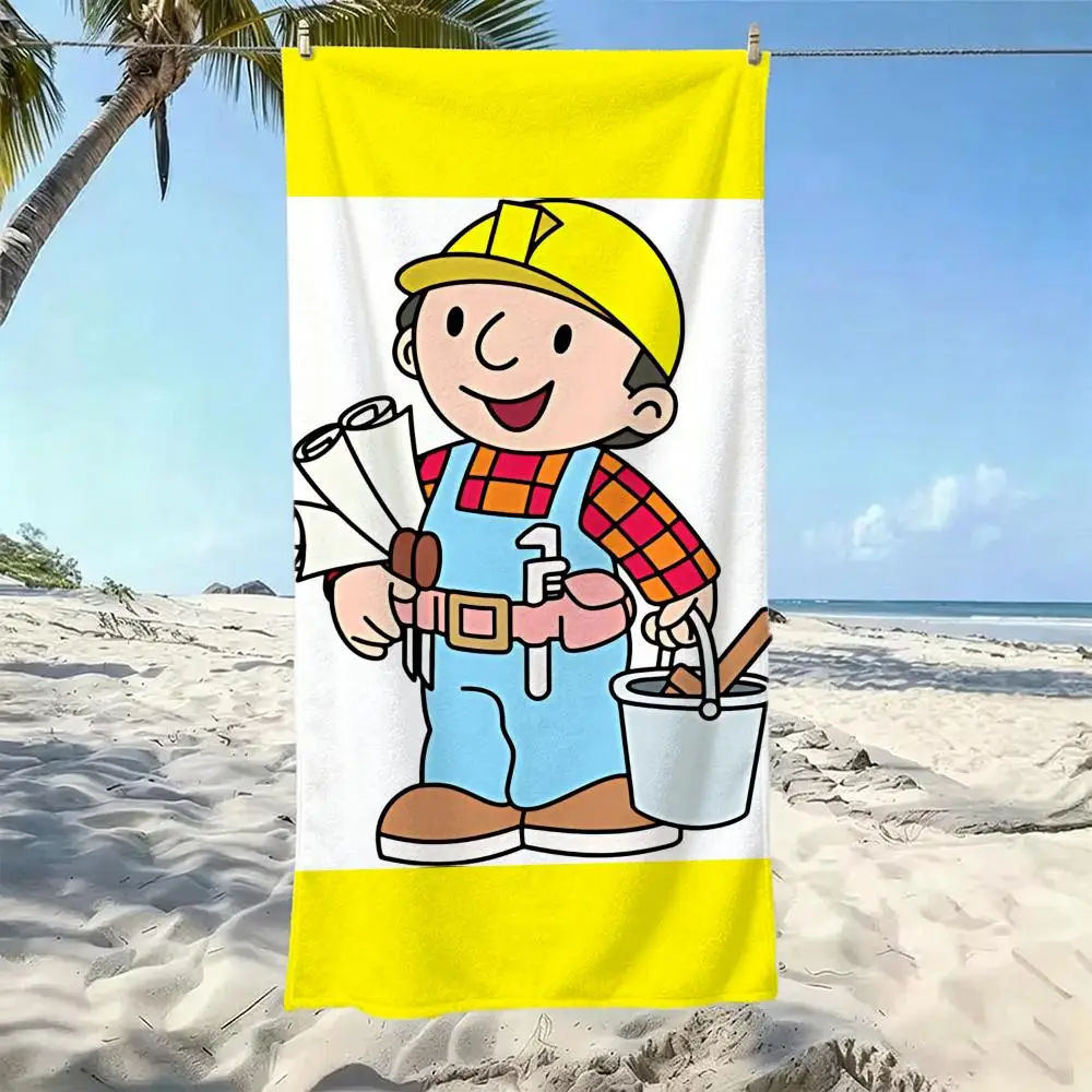 Hardworking B-Bob the BuilderS Towel Five-Star Hotel Quality Eco-Friendly Ultra Soft Thick Towels & Beach Towels