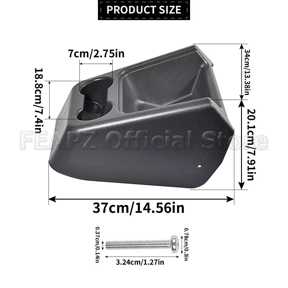 Grey Transporter Organiser Only Manual Gearbox New For VW Transporter T4 1Pc Centre Console With Cup Holders Car Accessories - view 2