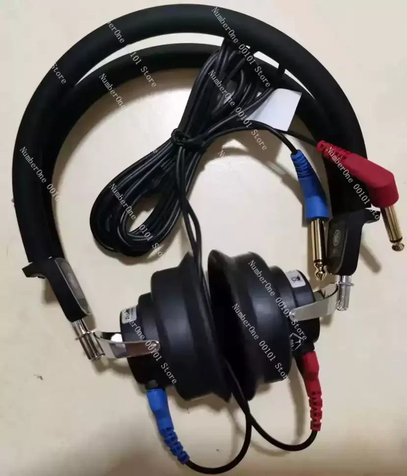 Professional Audiometer Headphones with 6.35mm Plugs, Comfortable for Hearing Test