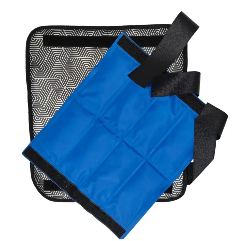Horse Leg Cooling Cover Set with Secure Fastening Closures and Chilled Insert Pouches, Textile Outer Layer for 37JD