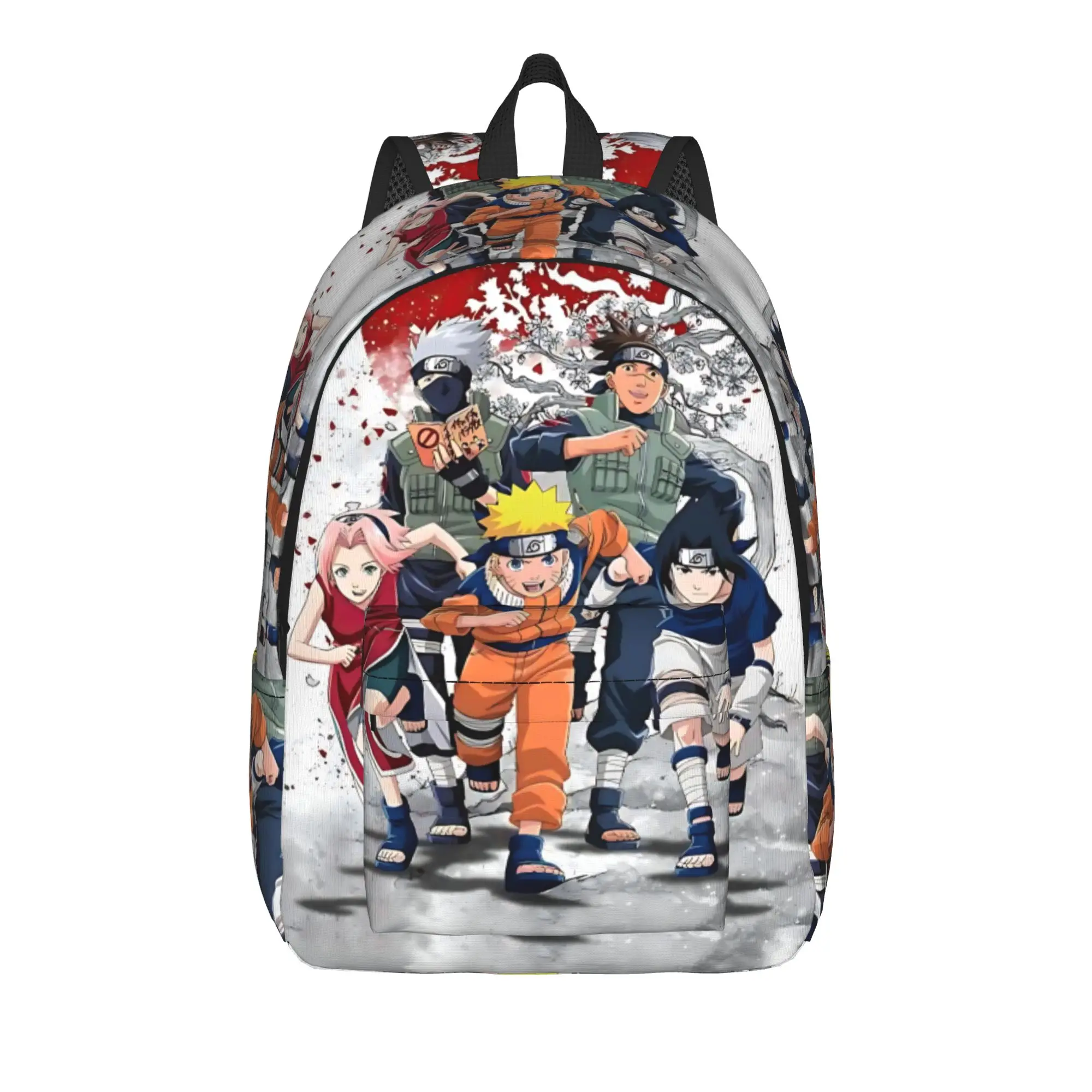 Mochila de Moda Naruto Anime Comic, Mochilas Kawaii para Escritório, Grande Capacidade