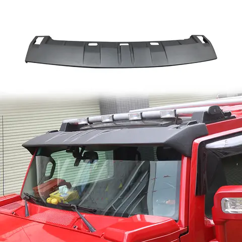 Front Sunshade For Hummer H2 2003 2004 2005 2006 2007 2008 Roof Spoiler Wing FRP Material Car Accessories Exterior Body Kit