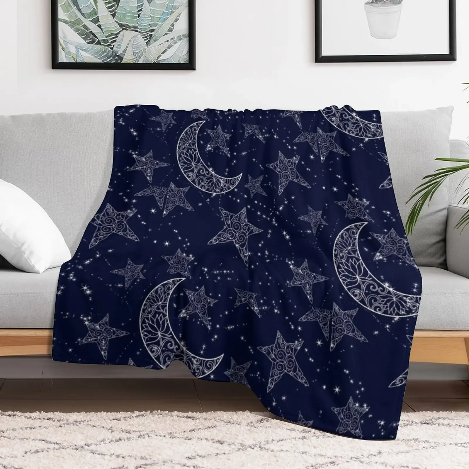 Celestial Throw Blanket christmas decoration Designers Moving Blankets