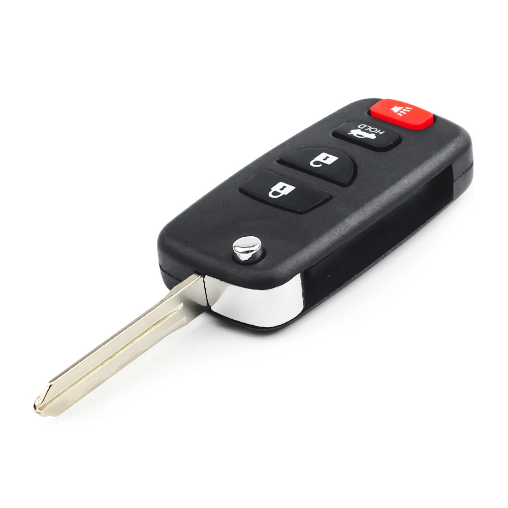 KEYYOU 1Pcs Modified Flip Remote Car Key Shell Fob Case For NISSAN Pathfinder Titan Versa Maxima Frontier Xterra Murano INFINITI