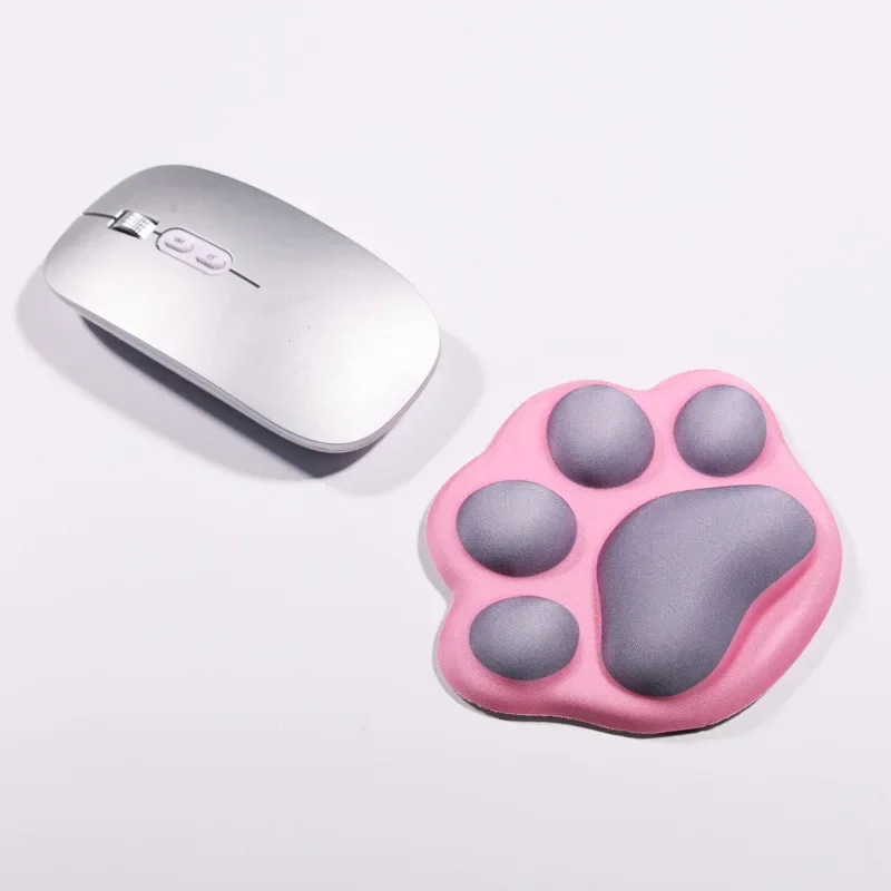 New Arrival General Electric Portable Cute Cat Paw Mouse Pad Office Games E-sports Non-slip Reinforced Silicone Wrist Pad