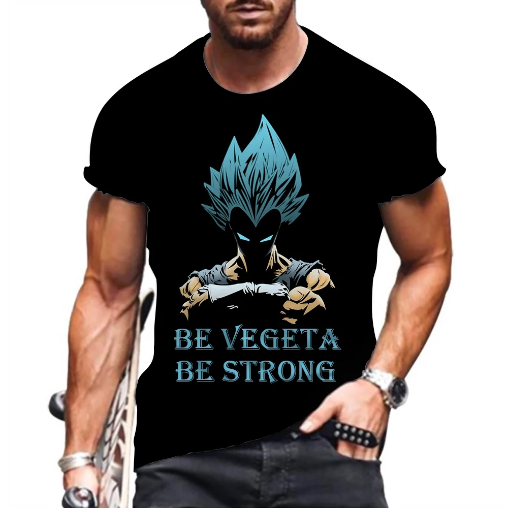 

Harajuku Style Dragon Ball Z Y2k Clothes Vegeta Gym T-shirt Man Tops Goku 3D Print 2024 Streetwear Short Sleeve Tee Anime Summer