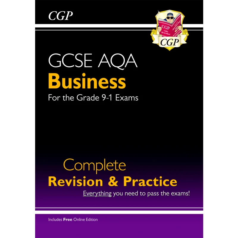 

Новая практика полного обращения GCSE Business AQA с онлайн-изданием видео Quizzes Книги CGP 9781789080889