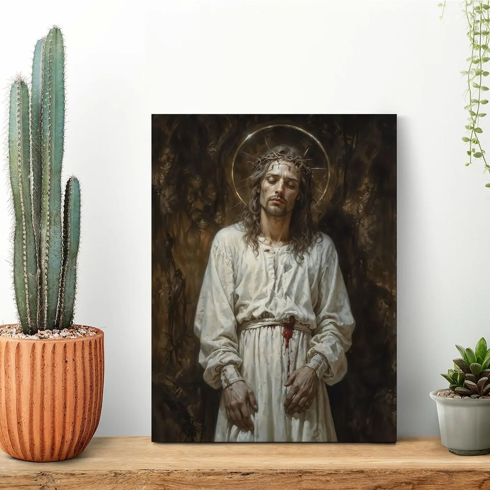 Jesus Christ Canvas Painting Living Room Garage Printing Cinema Wall Decor Framed Wall Paintings