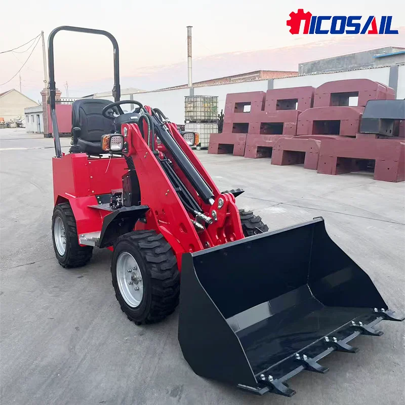 Прочный и точный мини-погрузчик с двигателем EPA, простой в обслуживании телескопический колесный погрузчик с штангой для промышленных растений и садов