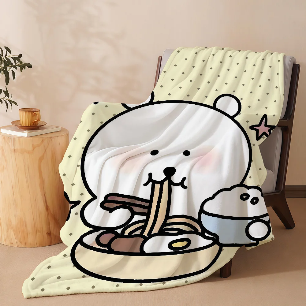 Joker Bear Cartoon Blanket Soft Warm And Thick Perfect For Bedroom Living Room Bed Sofa Camping Picnic Office Gift