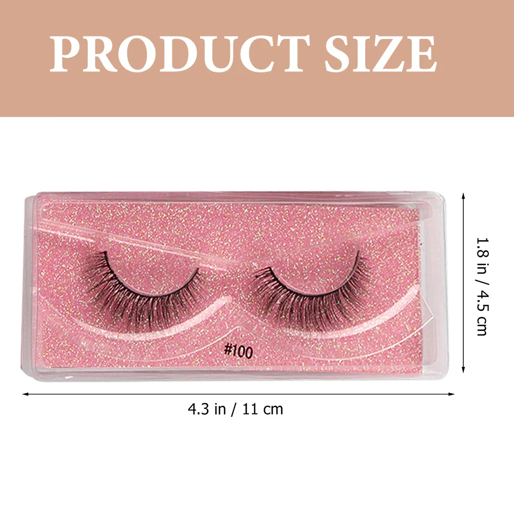 

Fake Eyelashes Set Premium Fiber Lashes Comfortable Daily Wear Party Wedding Long Lasting Dense False Eyelash Extension