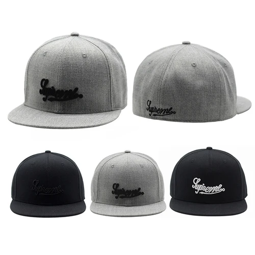 Gorra ajustada completamente cerrada bordada, gorra de camionero de talla Nueva York Bboy para hombres, Bill Hip Hop, béisbol liso, Snapback, visera plana, ala Era