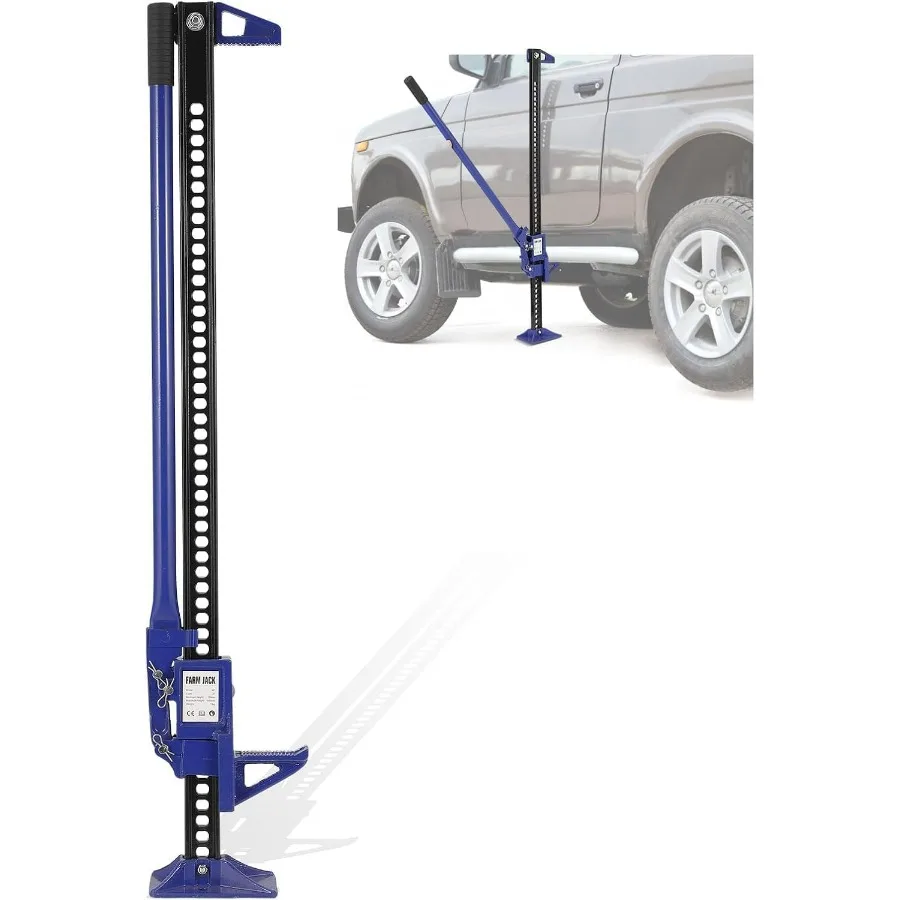 

High Lift Farm Jack - 60" Ratcheting Off Road Utility Jacks with 7000 Lbs Capacity,Eavy-Duty Farm Jacks Bumper Jack for Tractor,
