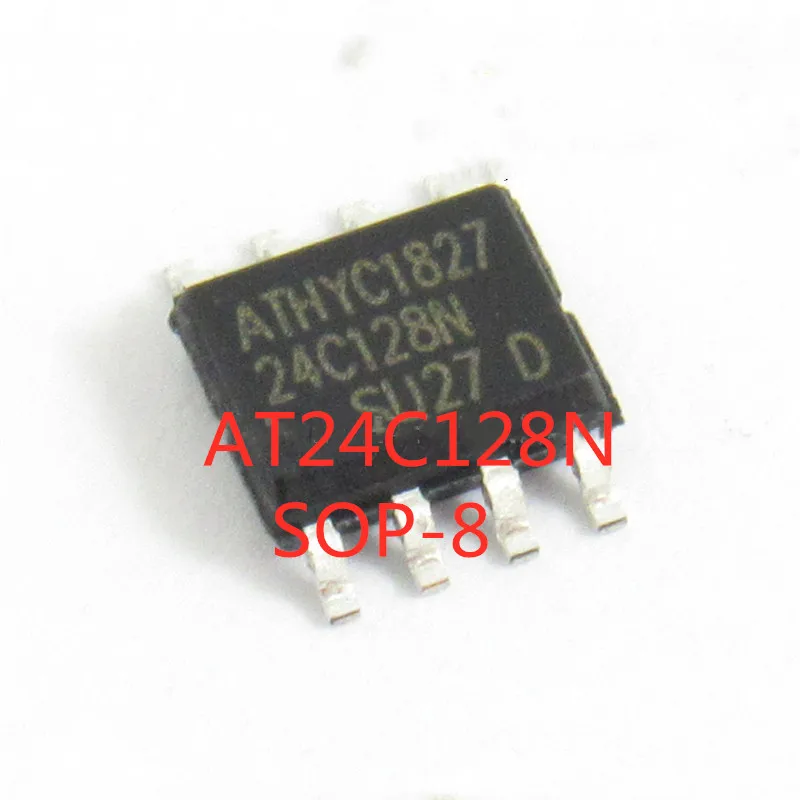 10PCS/LOT 100% Quality  AT24C128 24C128 AT24C128N AT24C128AN AT24C128N-10SU-2.7 SOP-8 memory IC chip In Stock New Original