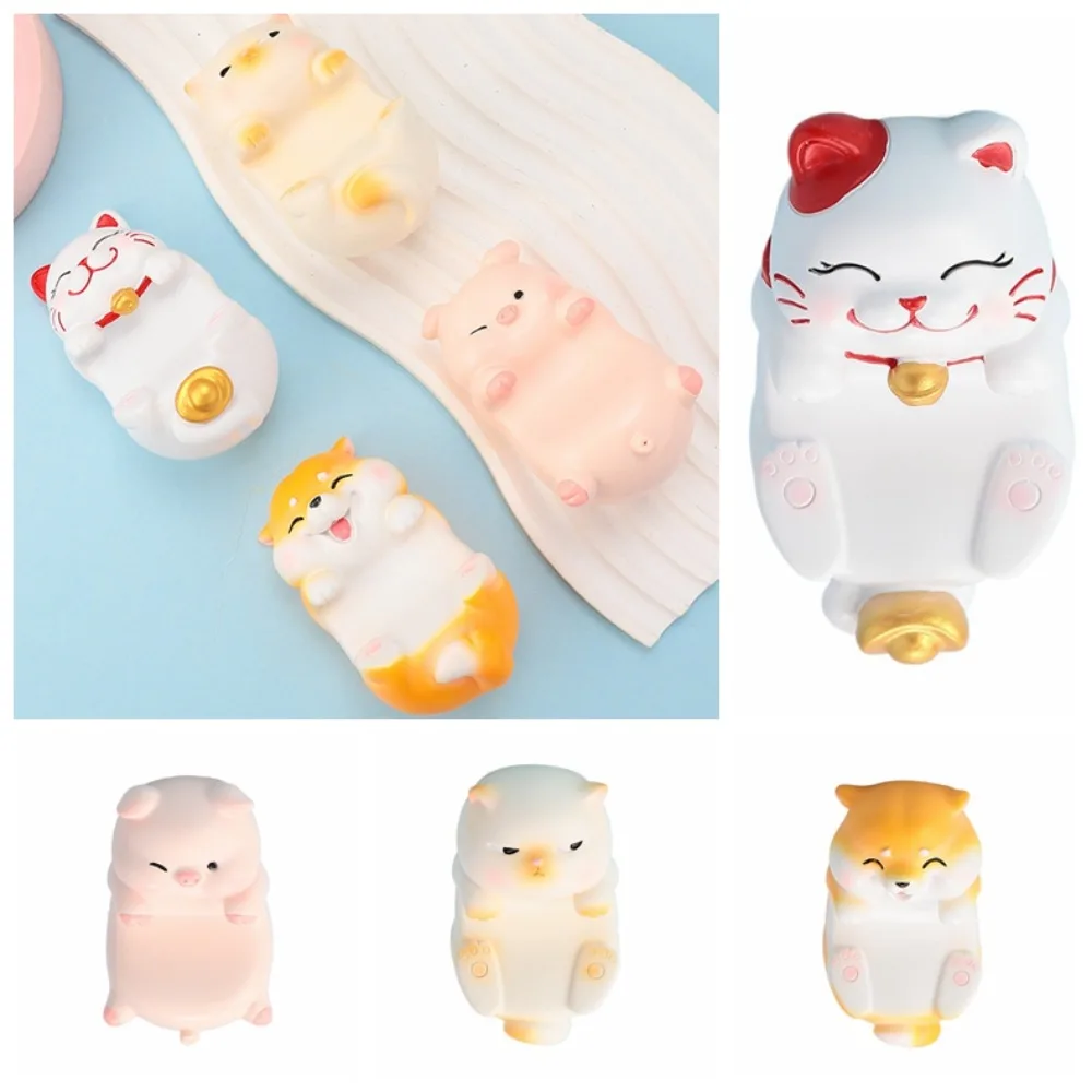

Креативный держатель для телефона Lucky Cat, фигурка куклы, животного, подставка для мобильного телефона, полимерный мультяшный кронштейн для мобильного телефона, аксессуары для телефонов