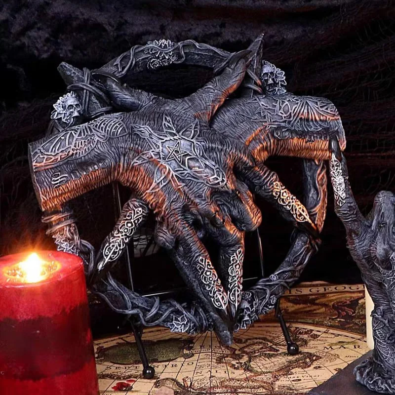 

Silicone Mold Devil's Hand Sheep Horn DIY Resin Gypsum Silicone Mold Halloween Pendant Decoration Tool