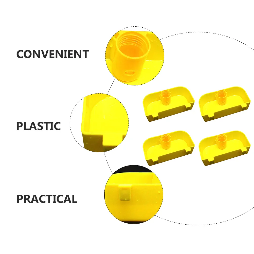 

4Pcs Bird Cage Accessories Durable Water Dispenser Fine Craftsmanship Pigeon Drink Feeder Bird Water Dispenser