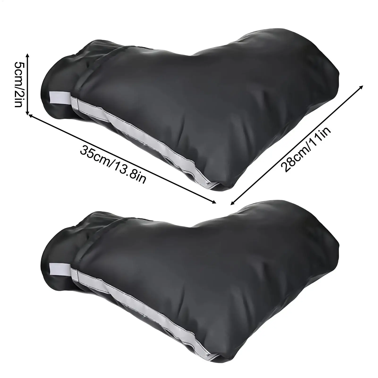 Winter Motorcycle Handlebar Mittens Warm Waterproof Windproof Gloves Cover for Bike Scooter Snowmobile Cold Weather Protection view 6