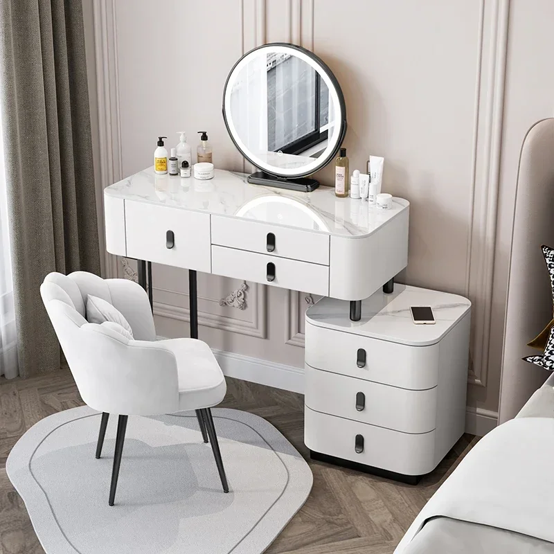 Modern Storage Dressing Table Makeup Vanity Luxury Bedside Bedrooms Drawers Dressing Table Organizer Schmink Tisch Furniture