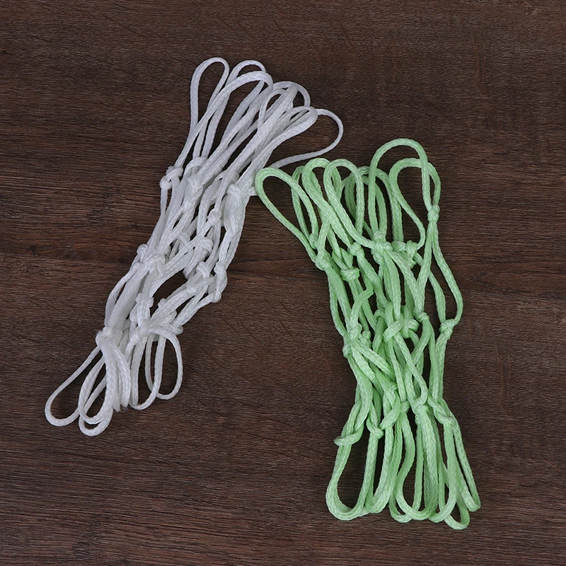 ตาข่ายบาสเก็ตบอลเรืองแสง 1 ชิ้น ห่วงบาสเก็ตบอลตาข่ายสำหรับฝึกซ้อมกลางแจ้ง ตาข่ายเรืองแสง