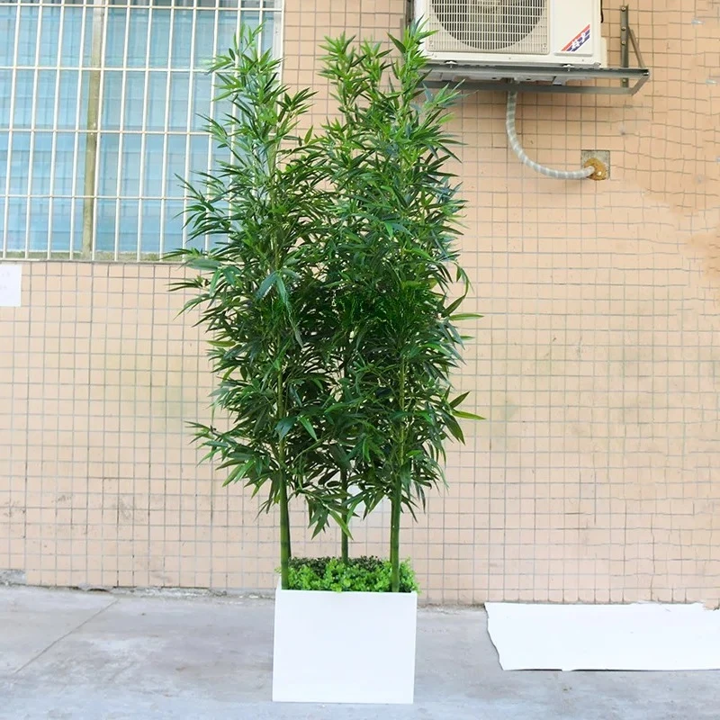 

Simulation bamboo, office partition screen bamboo landscape decorative bamboo leaf simulation can be wholesale
