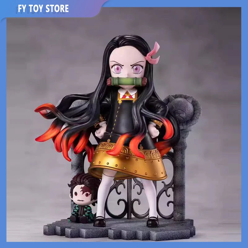 

14cm Demon Slayer Anya Cos Kamado Nezuko Standing Model Toy Pvc Figure Toy Collection Box Decoration Desktop Collection Gift