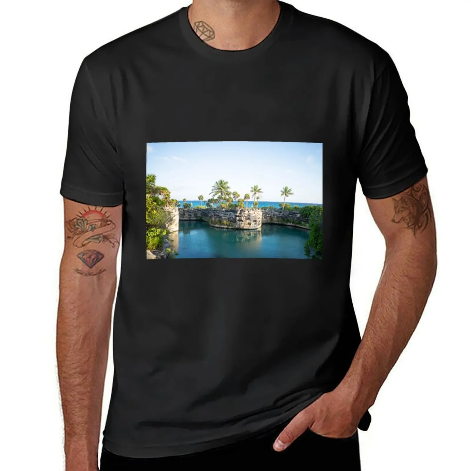 Serene-Camiseta de Playa del Sally Seawall para hombre, de gran tamaño funnys camisetas lisas, paquete