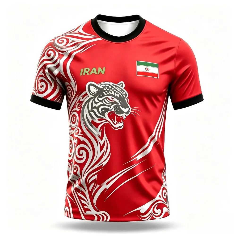 Tribal Tiger Wave National Flag Print Men T Shirt Quick Dry Fitness Athletic Short Sleeve Tee