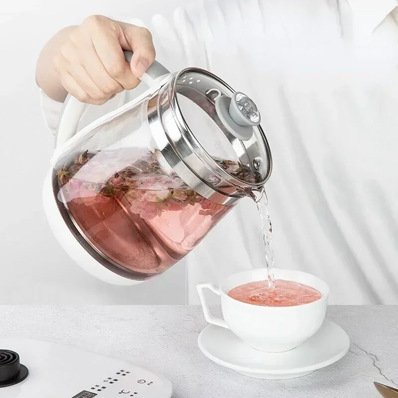 Health Pot Medicine Pot Mini Glass Flower Teapot Tea Maker Electric Kettle Hot Kettle Kettle Electric KettleElectric 220V