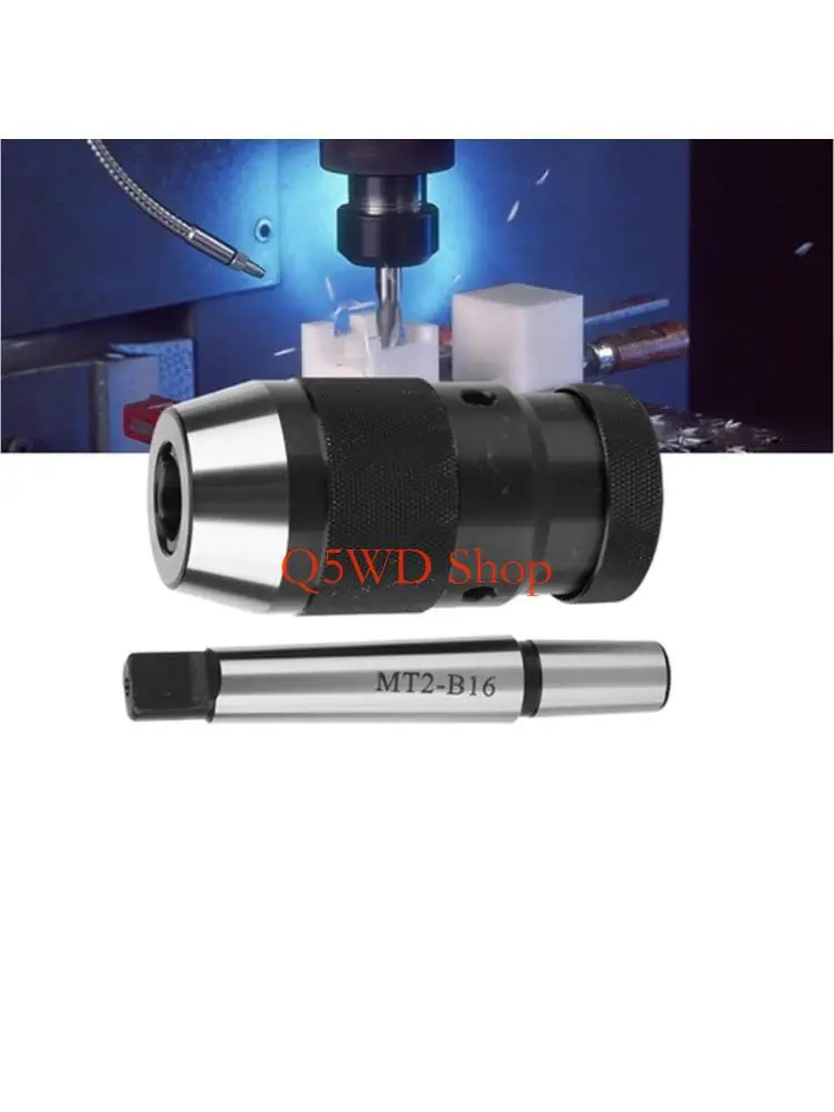 Q5WD Professional MT2‑B16 Selves Tightening Drill Chucks With Steel Construction 1‑16Mm Keyless Drill Chucks Morses Taper