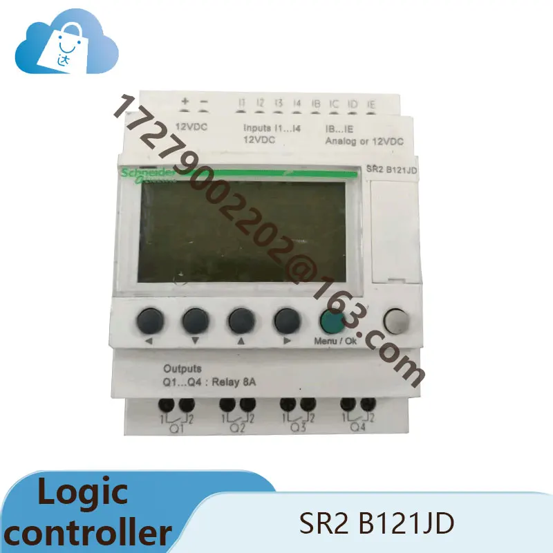 

New original SR2 B121JD Zelio 12-bit logic controller with panel 24VDC voltage with 8-bit input and 4-bit relay output sr2b121jd