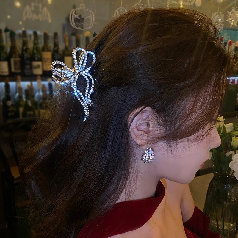 

Bow scratching hair accessories shark clip new trendy hair clip headdress temperament hair clip