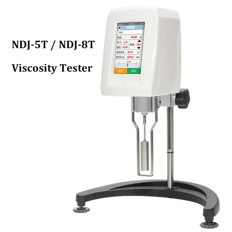 NDJ-5 T/NDJ-8 T Rotational Viscometer Digital LCD Adjus Speed Rotary Viscosity Tester Testing Equipment for Oil Paint Plastic