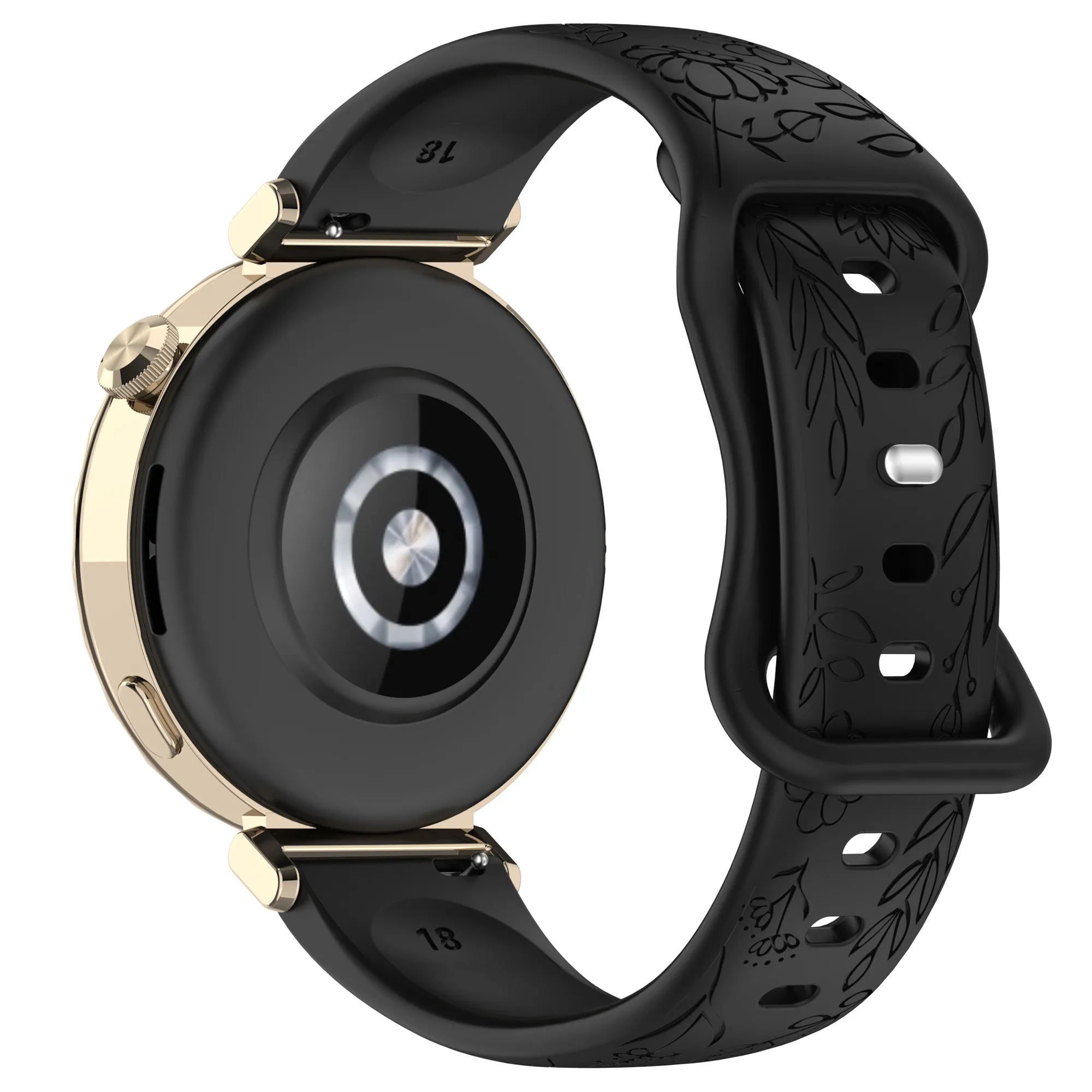 20mm Sunflower Pattern Silicone Strap for Samsung Galaxy Watch7 44mm / 40mm / Watch6 Classic 47mm / 43mm Butterfly Buckle Band -