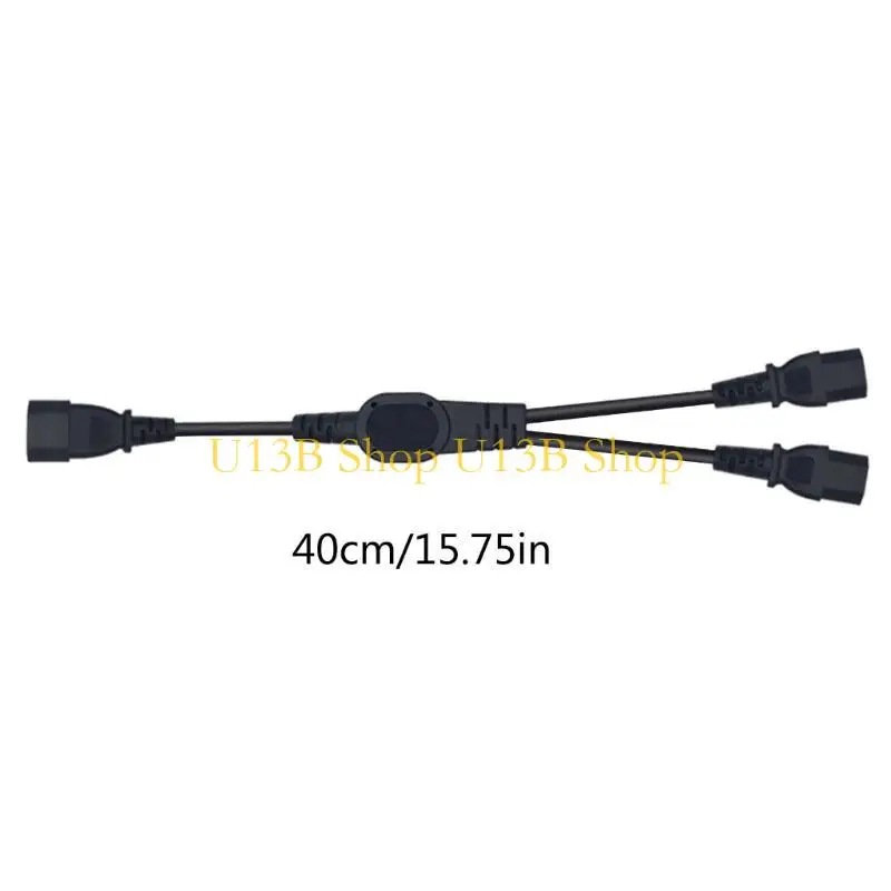 U13B US -Typ IEC320 C14 bis 2xc13 weibliches Adapterkabel für 2 Geräte -Leistungsadapter