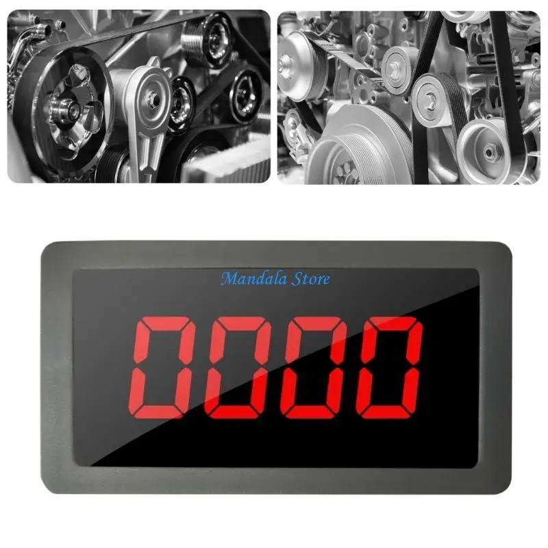 U2JC Digital LED Tachometer Speed Speed Meter with Hall Sensoring & NPN Proximity Switches Motor Speed Gauge 220V for Lathes