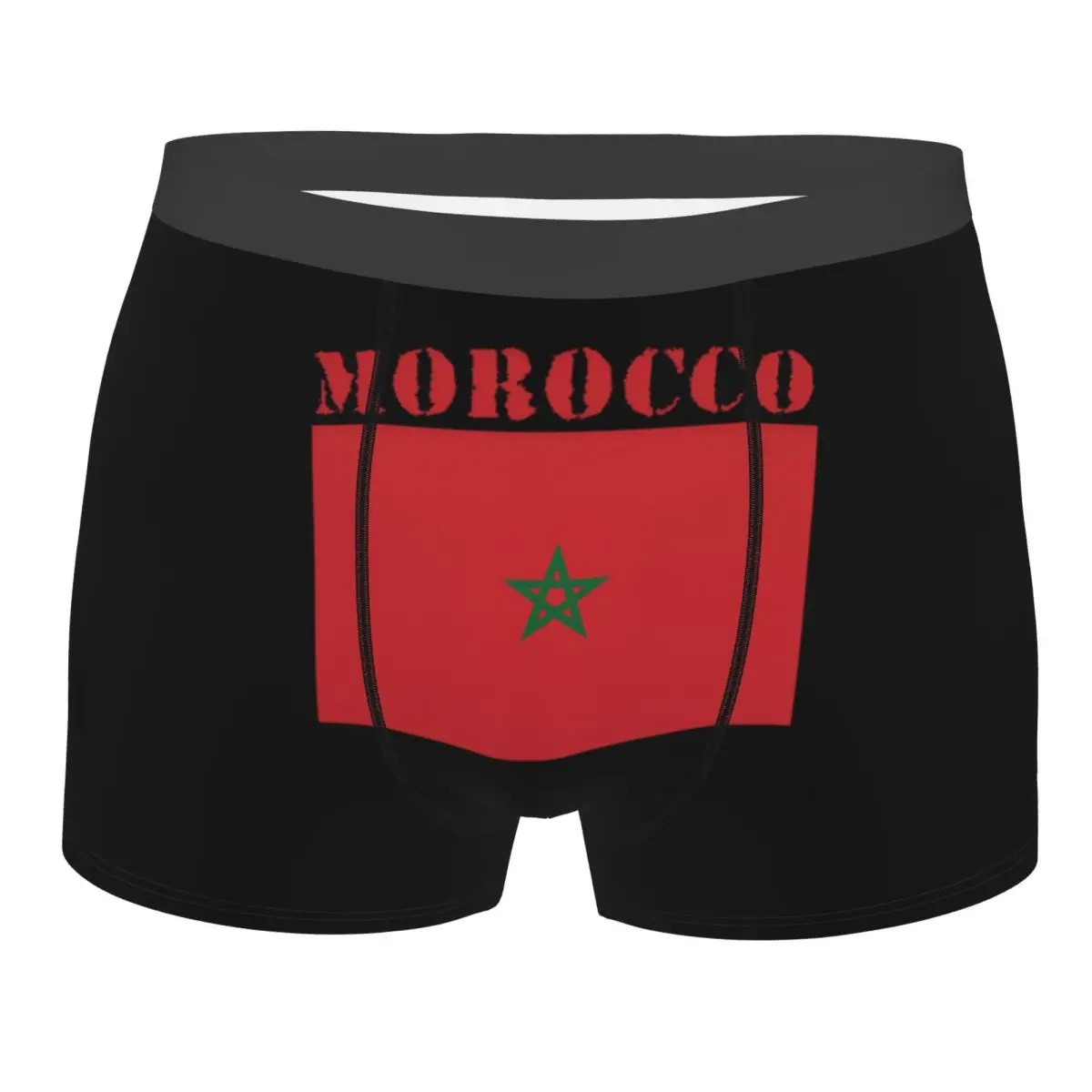 

Custom Morocco Flag Underwear Male Printed Boxer Shorts Panties Briefs Breathable Underpants