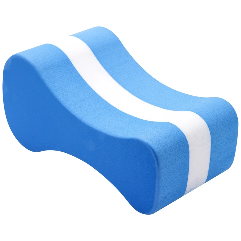 

Foam Pull Buoy Eva Kick Legs Board Kids Adults Pool Swimming Training-Blue+White