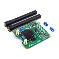 New MMDVM_HS_Dual_Hat Duplex MMDVM Hotspot UHF/VHF P25 DMR YSF NXDN Pi + OLED Soldered + Antenna For Raspberry Pi