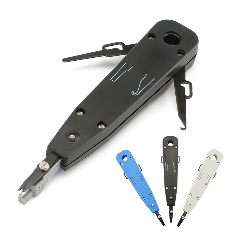 Punch Down Tool 110 Wire Cutter Knife Telecom Pliers For Rj45 Keystone Jack Network Cable Telephone Module Patch Panel