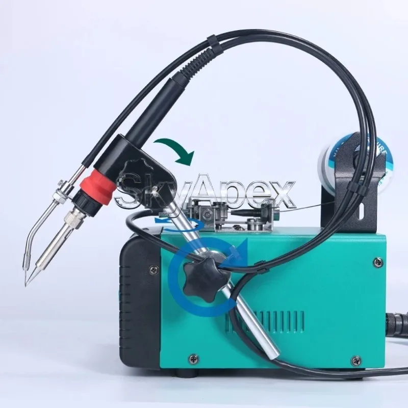 928DT Automatic Soldering Station 110W High Power Aviation Plug Spot Welder Auto Feed Solder Iron