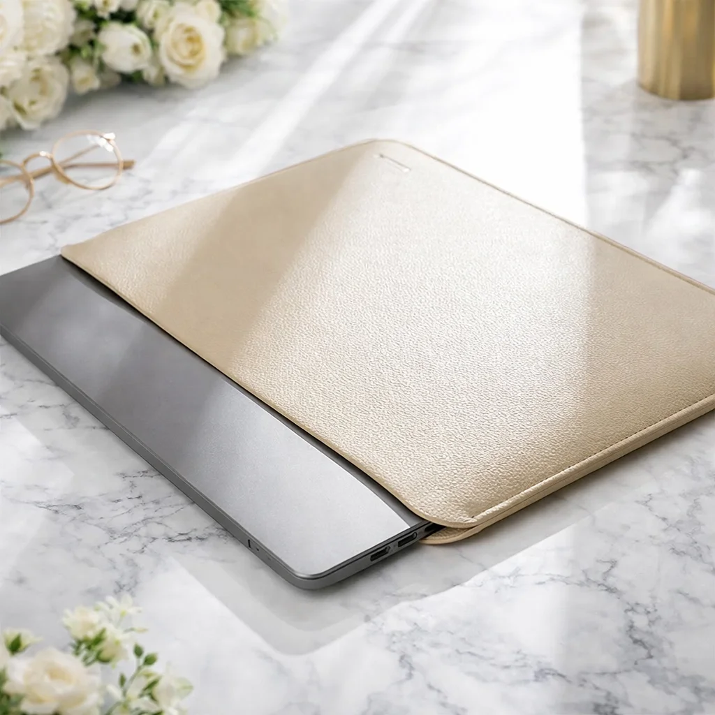 New High Quality PU Laptop Bag Large Capacity Ultra Thin Laptop Sleeve Case Business Shockproof Tablet Protective Pouch Laptop