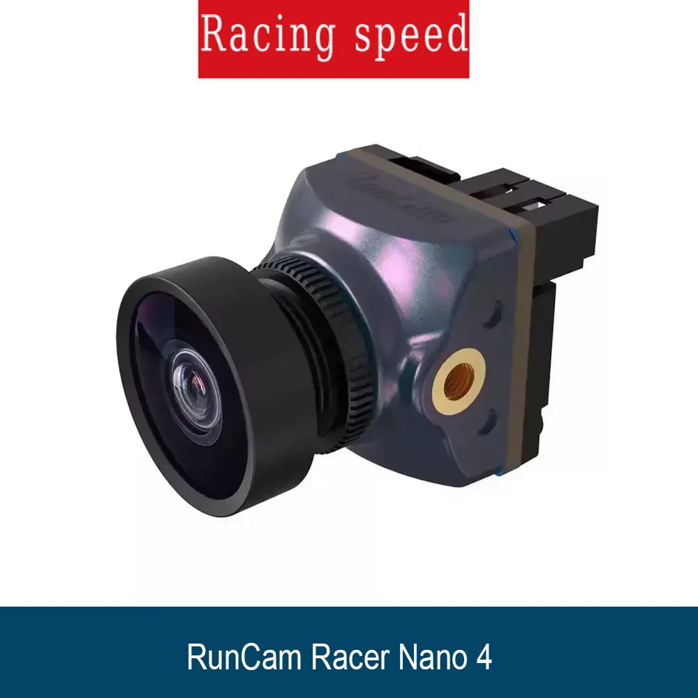 

Радиоуправляемый гоночный дрон должна иметь: FPV-камера RunCam Racer Nano 4 с 1200 ТВЛ, Super WDR, водонепроницаемой конструкцией, светодиодным треком, NTSC/PAL
