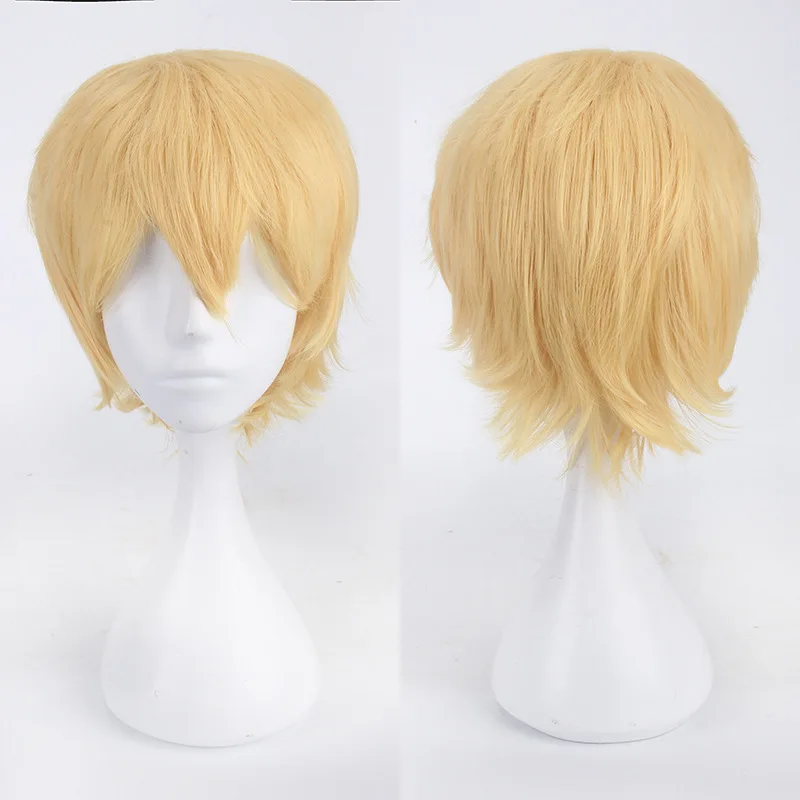 Halloween Party Men Women Heat Resistance Short Straight Synthetic Wigs