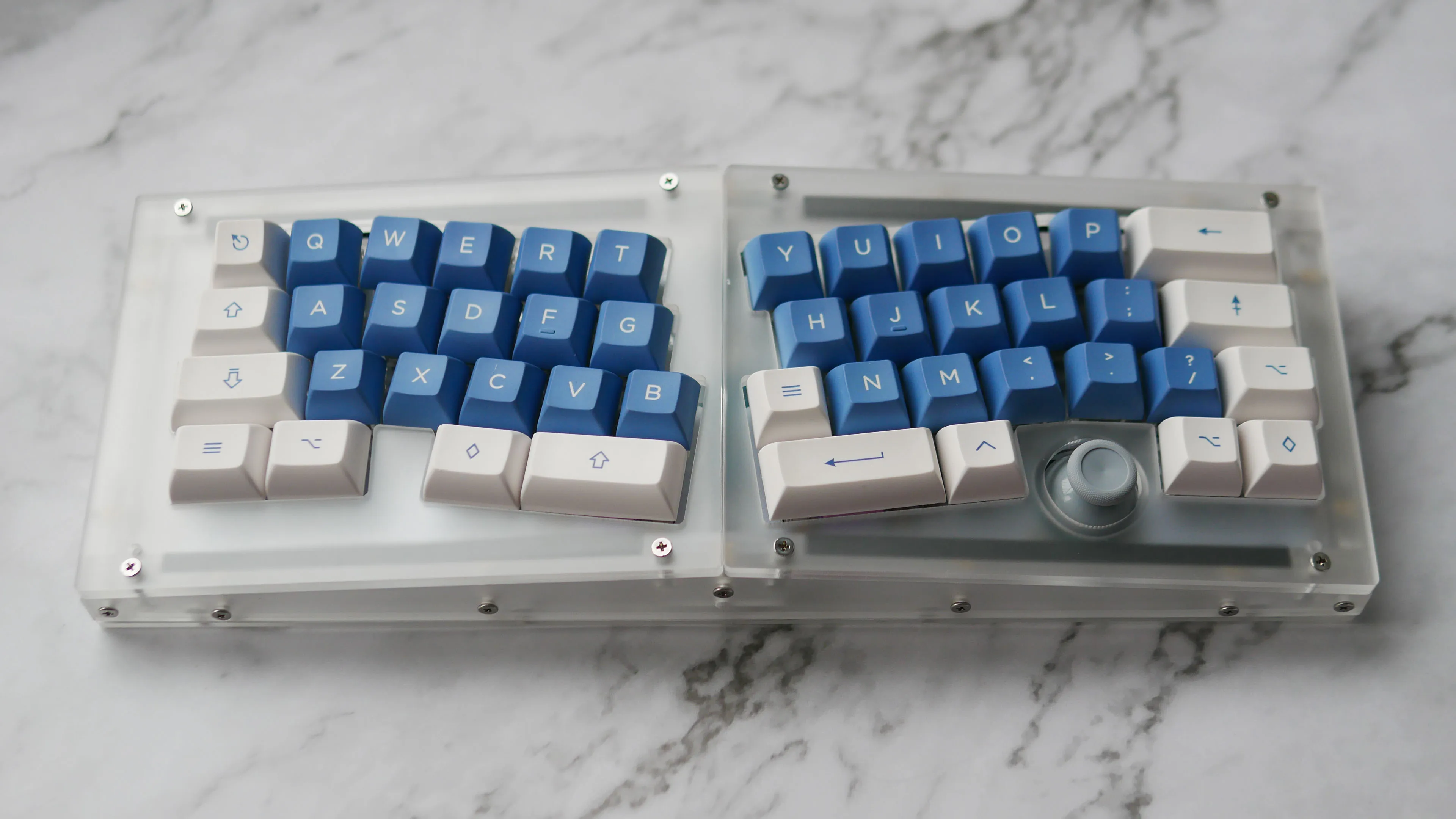 

Libra Mini Keyboard Kit 40% Custom Ergonomics Alice Acrylic Transparent Planck Keyboard Case Gasket ZMK Mechanics Keyboard Case