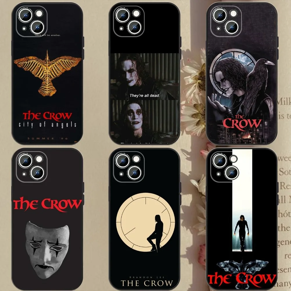 

Thriller T-THE-C-CROWS Phone Case For Apple iPhone 15,14,13,12,11,XS,XR,X,8,7,Pro,Max,Plus,mini Silicone Black Cover